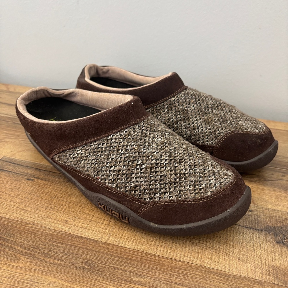 Kuru Draft Slip On Slipper Comfort Shoe Clog Mule Brown Men’s